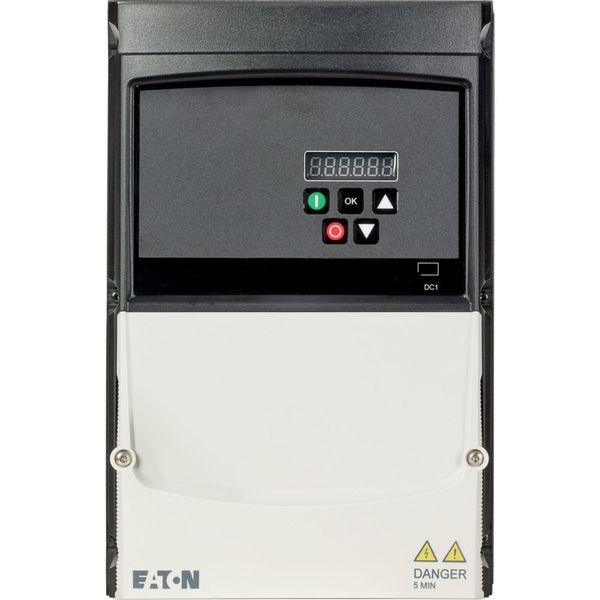 Variable frequency drive, 230 V AC, 1-phase, 15.3 A, 4 kW, IP66/NEMA 4X, Radio interference suppression filter, Brake chopper, 7-digital display assem image 15