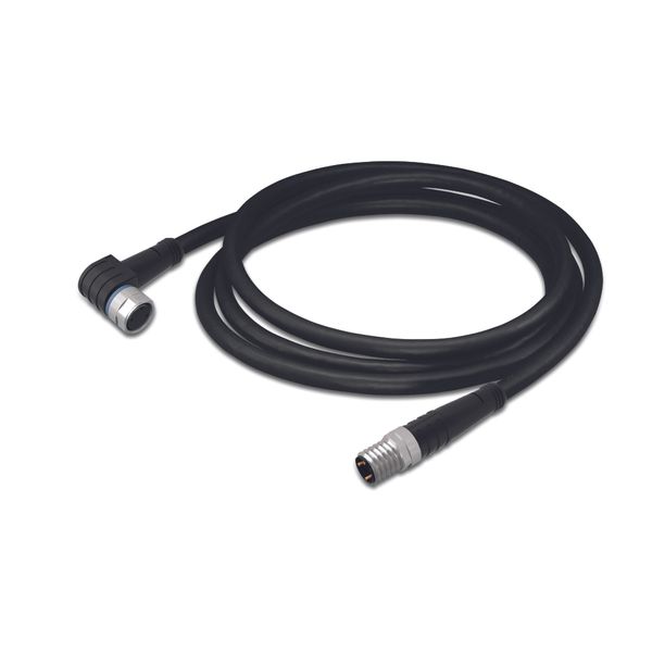 Sensor/Actuator cable M8 socket angled M8 plug straight image 1