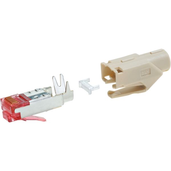 RJ 45 plug screned fawn Hirose (VE=50) image 2