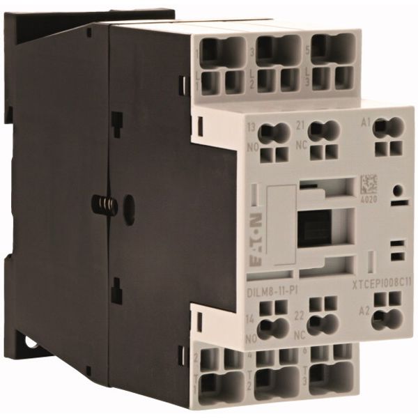 Contactor, 3 pole, 380 V 400 V 3.7 kW, 1 N/O, 1 NC, 230 V 50/60 Hz, AC operation, Push in terminals image 3