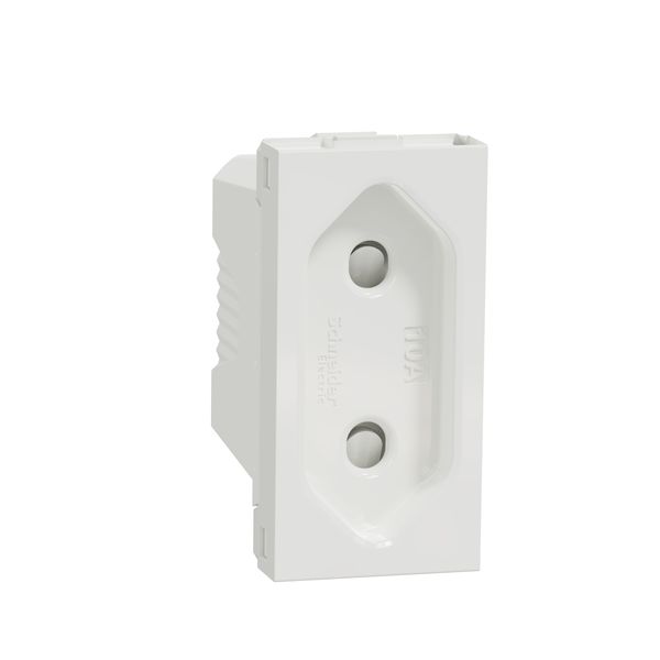 European Socket 2P 10A screw 1module image 2