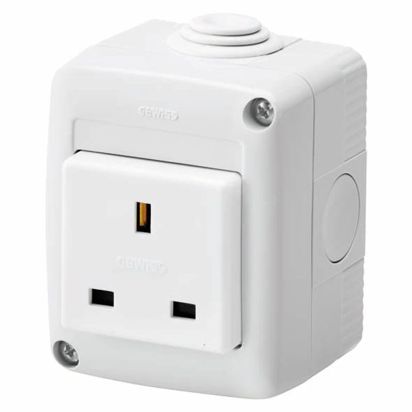 PROTECTED ENCLOSURE COMPLETE WITH SYSTEM DEVICES - WITH SOCKET-OUTLET 2P+E 13 A - BRITISH STANDARD - IP40 - RGREY RAL 7035 image 2