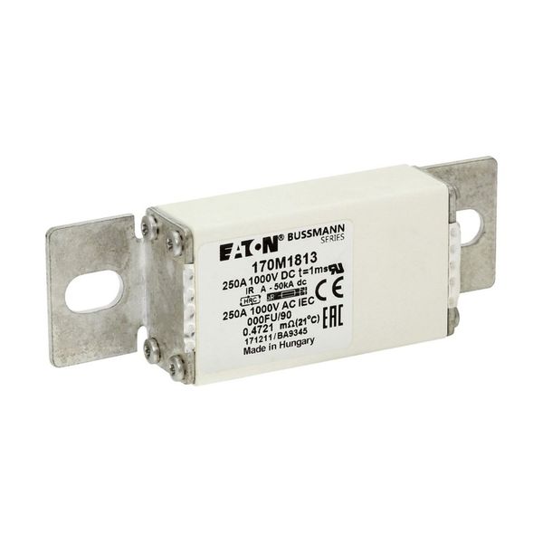 Fuse-link, high speed, 250 A, DC 1000 V, size 000, 24 x 36 x 115 mm, aR, IEC image 18