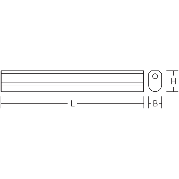 RT 44, 10 W, 920 lm, 830, white, on/off Linear light fittings, L 600 B image 4