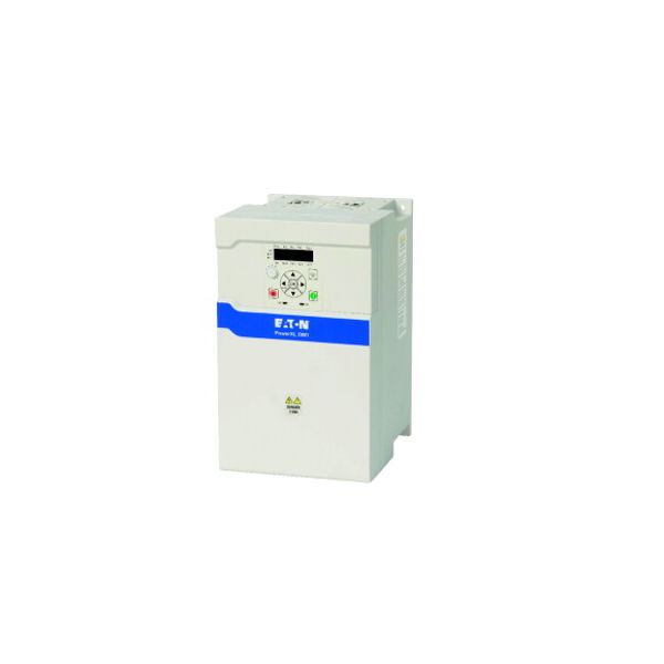 Variable frequency drive, 400 V AC, 3-phase, 38 A, 18.5 kW, IP20/NEMA0, 7-digital display assembly, Setpoint potentiometer, Brake chopper, FS4 image 1