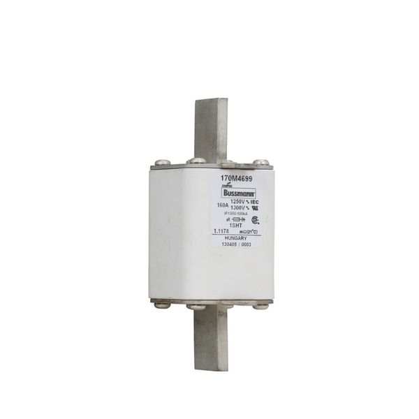 Fuse-link, high speed, 160 A, AC 1250 V, size 1, 53 x 63 x 135 mm, aR, IEC, single indicator image 11