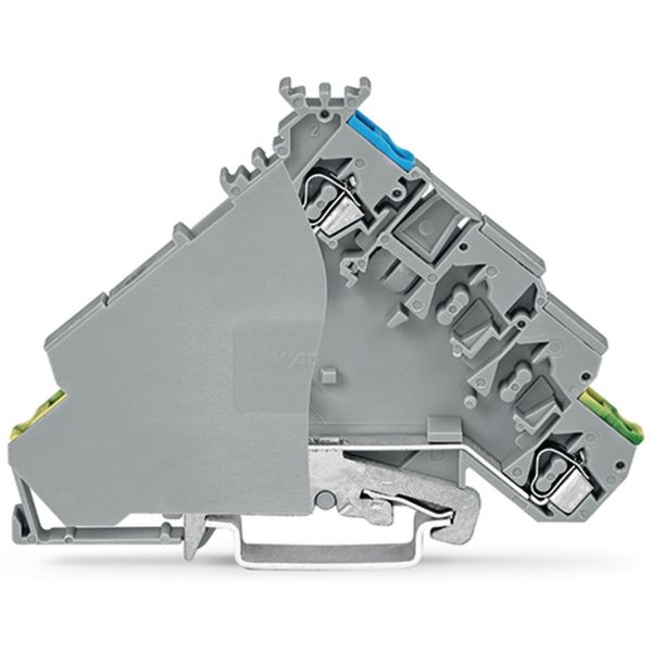 3-conductor sensor/actuator terminal block with colored conductor entr image 2