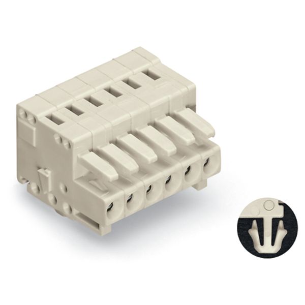 1-conductor female connector CAGE CLAMP® 1.5 mm² light gray image 7