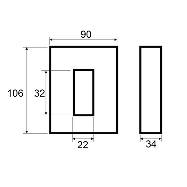 Divisible converter 150/5A, 30x20mm, class 3 image 4