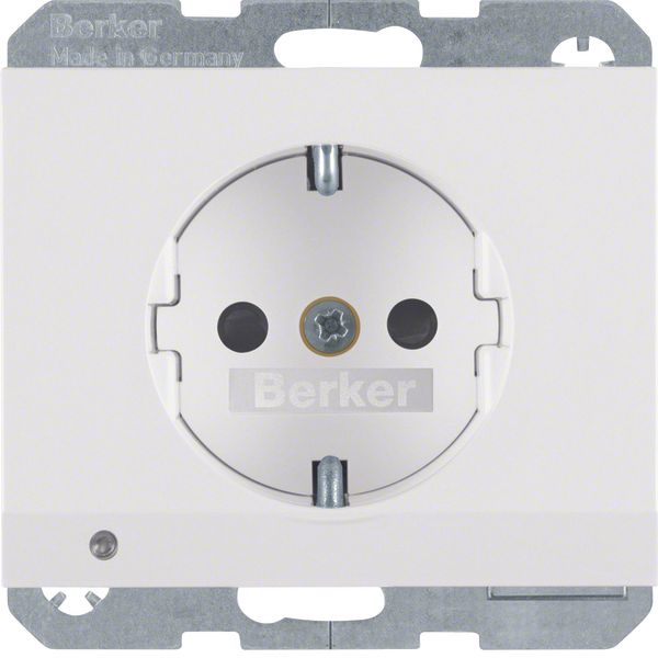 SCHUKO soc.out. LED orient.,enhncd contact prot.,screw-in lift term.,K image 1