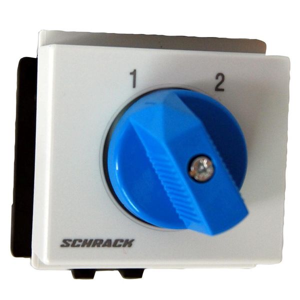 Changeover switch f. DIN-rail, w/o. 0 pos, 1 pole, 20A, 1-2 image 1