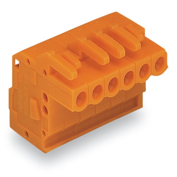 1-conductor female connector, angled CAGE CLAMP® 2.5 mm² orange image 5