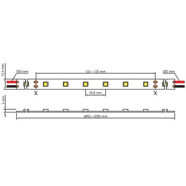 FS 60, WW, Ra=90+, 14W/m, 1080lm/m, 24VDC, IP44, l=5m image 4