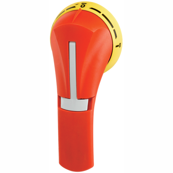 Handle Type S2 external operation, IP55, Red/Yellow, Indication I-0-Te image 1
