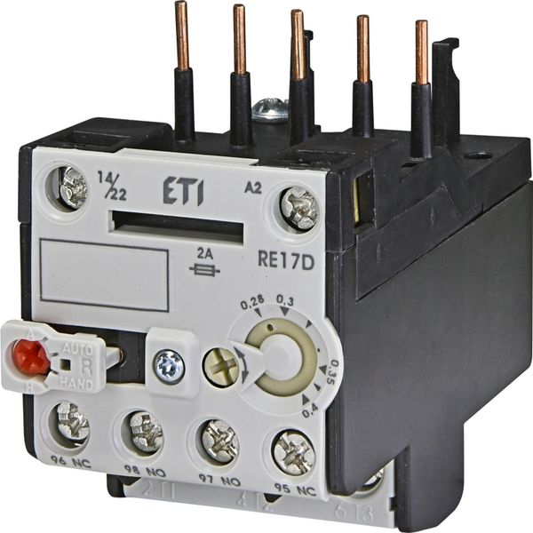 Thermal overload relay, RE17D-0,4 image 1