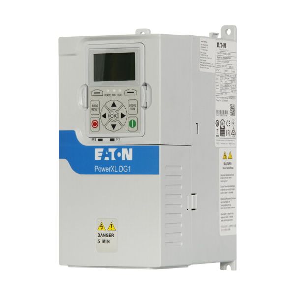 Variable frequency drive, 230 V AC, 3-phase, 4.8 A, 1.1 kW, IP20/NEMA0, Brake chopper image 2