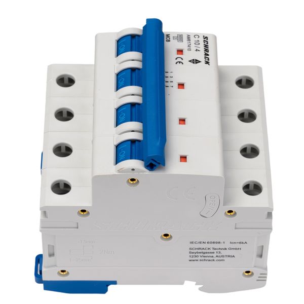 Miniature Circuit Breaker (MCB) AMPARO 6kA, C 10A, 4-pole image 5