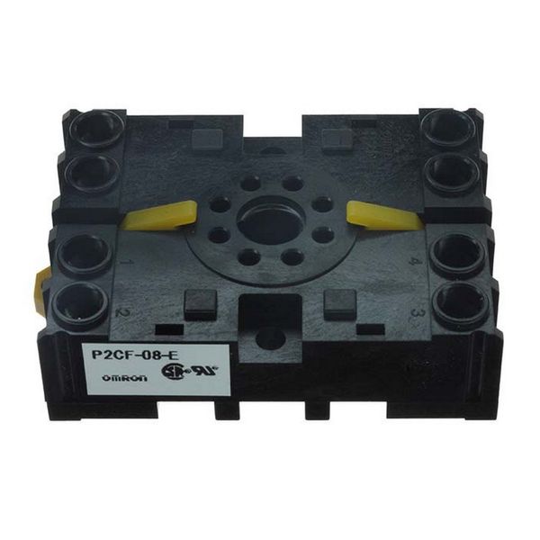 Socket, DIN rail/surface mounting, 8-pin, screw terminals image 1