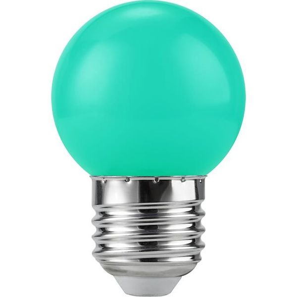 LED E27 Ball G45x68 230V 1W 320° AC Green Non-Dim image 2
