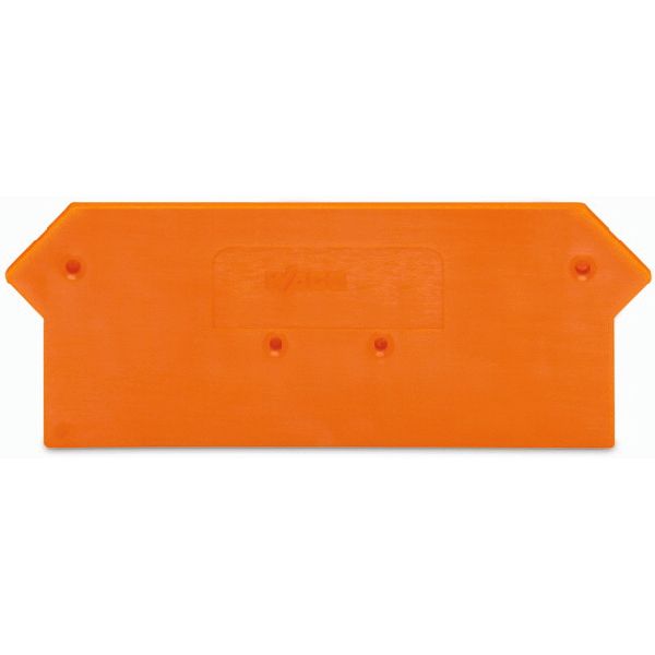 End and intermediate plate 2 mm thick orange image 3