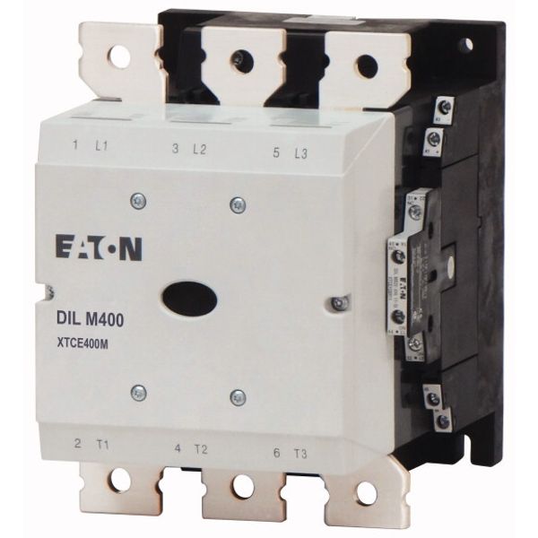 Contactor, 380 V 400 V 212 kW, 2 N/O, 2 NC, RDC 48: 24 - 48 V DC, DC operation, Screw connection image 1