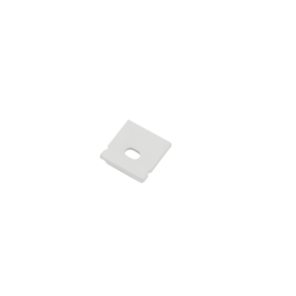 End Cap with hole for Surface Mounted Profile 20x20mm IP20 White image 2