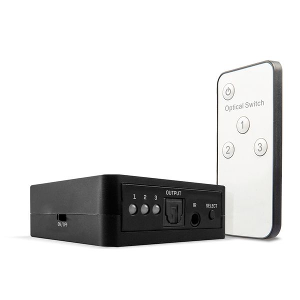 3 Port TosLink (Optical) Digital Audio Switch Easily switch between 3 digital audio source devices image 1