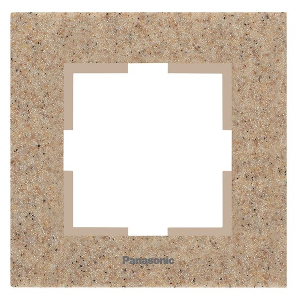 Karre Plus Accessory Corian - Sandstone Two Gang Frame image 1