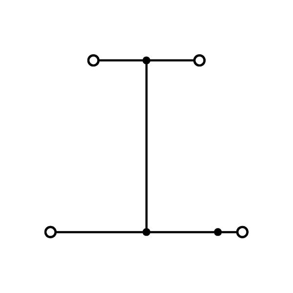 Double-deck terminal block 4-conductor through terminal block L gray image 3