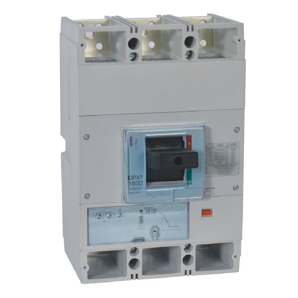 MCCB DPX³ 1600 - S1 electronic release - 3P - Icu 50 kA (400 V~) - In 630 A image 1