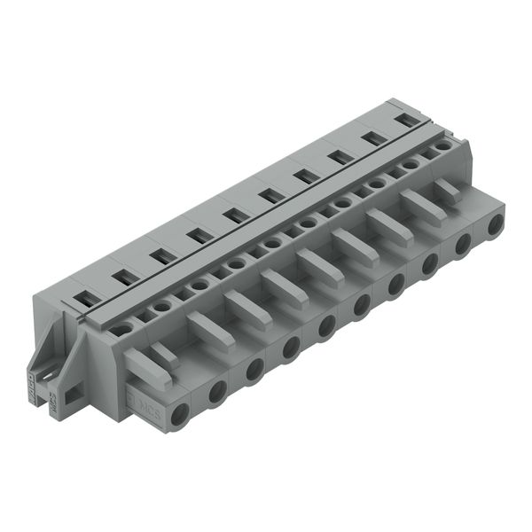 1-conductor female connector CAGE CLAMP® 2.5 mm² gray image 1