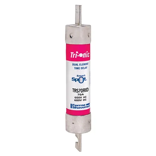 Fuse TRS-R - Class RK5 - Time-Delay 600VAC 600VDC 70A Blade SmartSpot® image 1