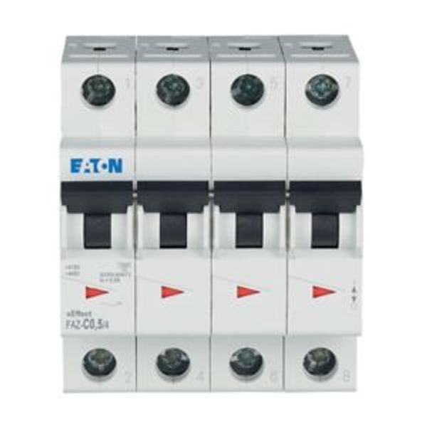 Miniature circuit breaker (MCB), 0.5 A, 4p, characteristic: C image 13