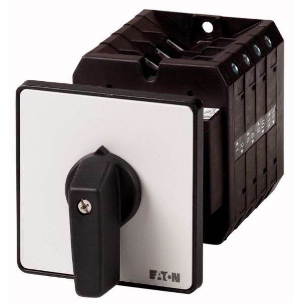 On-Off switch, 6 pole + 1 N/O + 1 N/C, 63 A, 90 °, rear mounting image 1