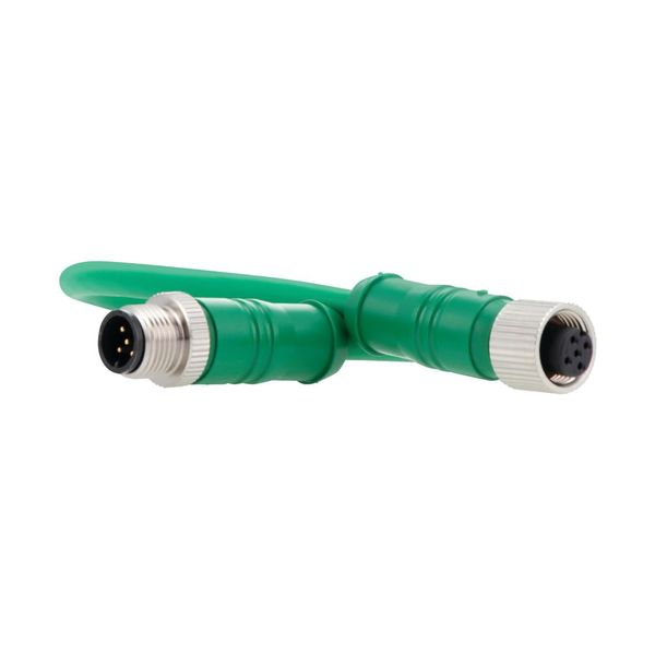SWD round cable IP67, 0.3 m, 5 pole, prefabricated with M12 plug and M12 socket image 12