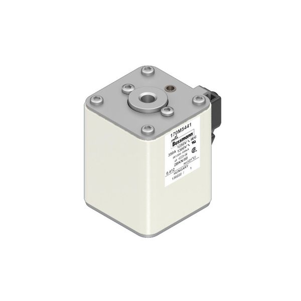 Fuse-link, high speed, 350 A, AC 1250 V, size 2, 61 x 77 x 81 mm, aR, IEC, UL, single indicator image 18