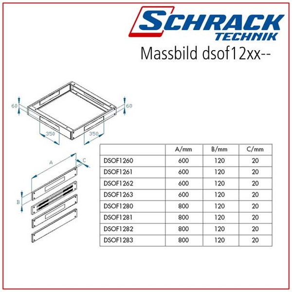 Base front-/rear-cover perforated+filter, W=800 f.DS/DSZ/DSS image 3