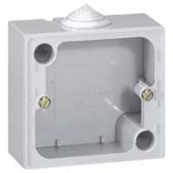 Surface mounting box Plexo IP 55 - for 20 A sockets 557 03/06/08 image 1
