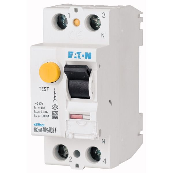 Residual current circuit breaker (RCCB), 16A, 2p, 30mA, type G/F image 1