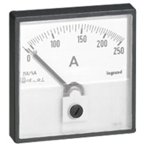 Measuring dial for ammeter - 0-250 A - fixing on door image 1
