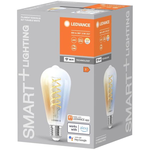 Smart+ Wifi Filament Edison Tunable White E27 image 1