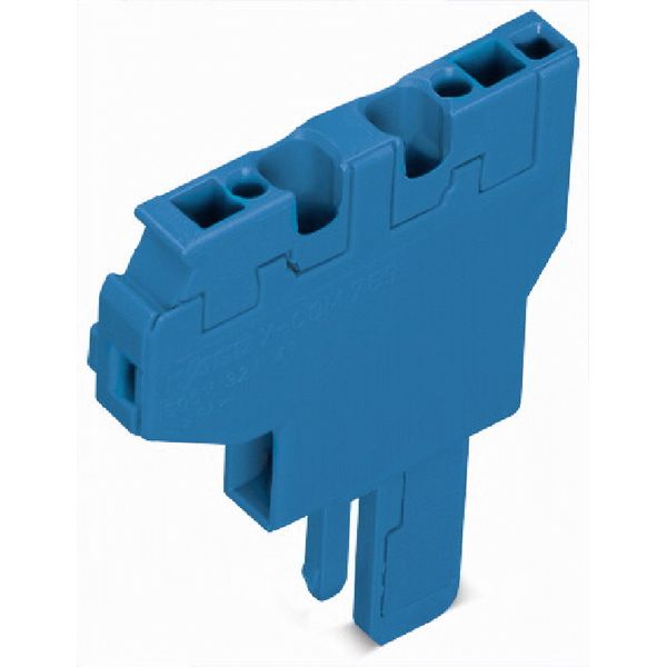 Start module for 2-conductor female connector CAGE CLAMP® 4 mm² blue image 1