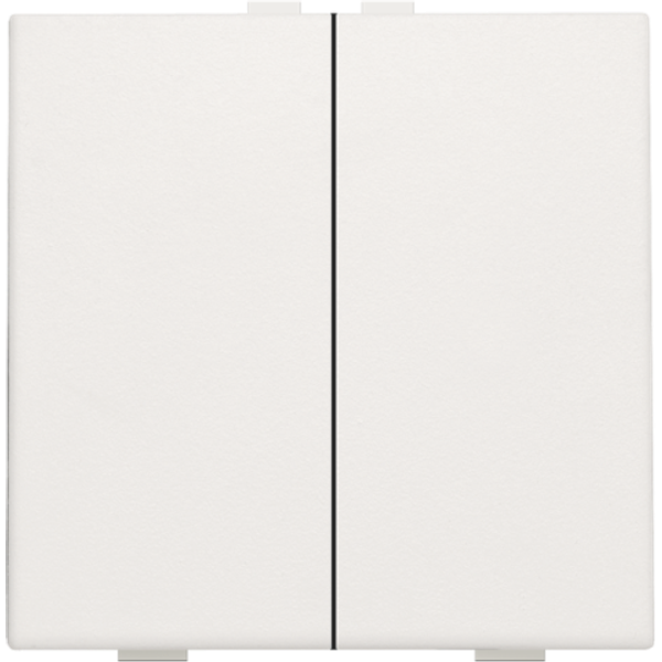 Double push button for Niko Home Control, white image 1