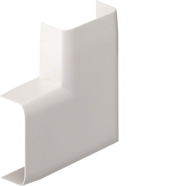 Flat corner for ATHEA trunking 12x50mm in pure white image 1