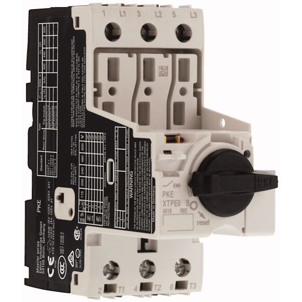 Circuit-breaker, Basic device with standard knob, 12 A, Without overload releases, Screw terminals image 4