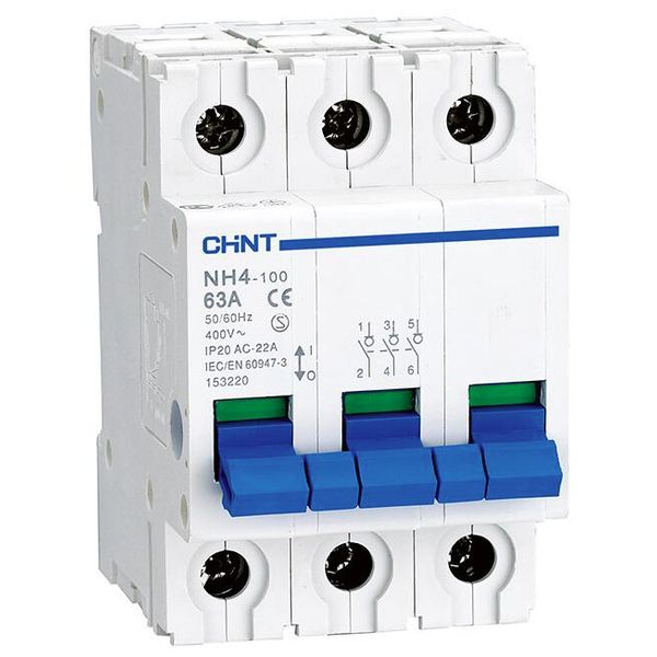 Main switch 3P 0-1 125A DB (NH43P125A) image 1