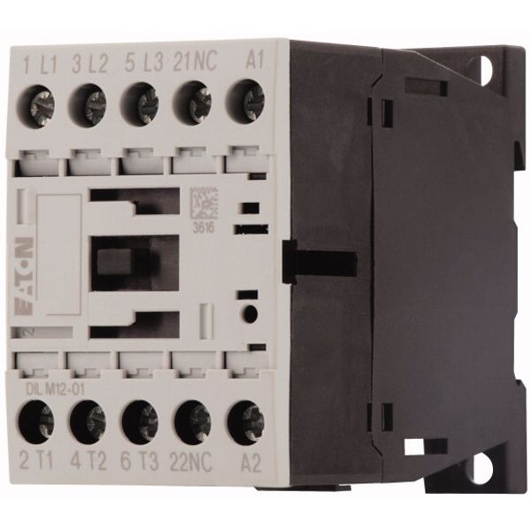 Contactor, 3 pole, 380 V 400 V 5.5 kW, 1 NC, 24 V DC, DC operation, Screw terminals image 3