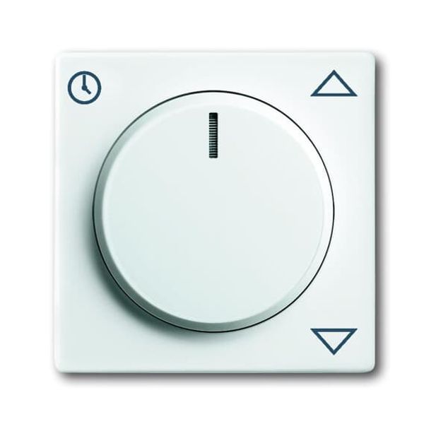 Busch-Timer®, Control elements future® linear, Cover plate for Comfort Blind insert, studio white image 3