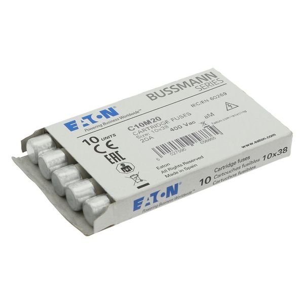 Fuse-link, LV, 20 A, AC 400 V, 10 x 38 mm, aM, IEC image 14