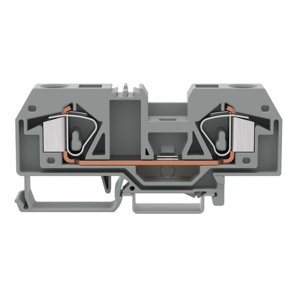 2-conductor through terminal block 16 mm² center marking gray image 3